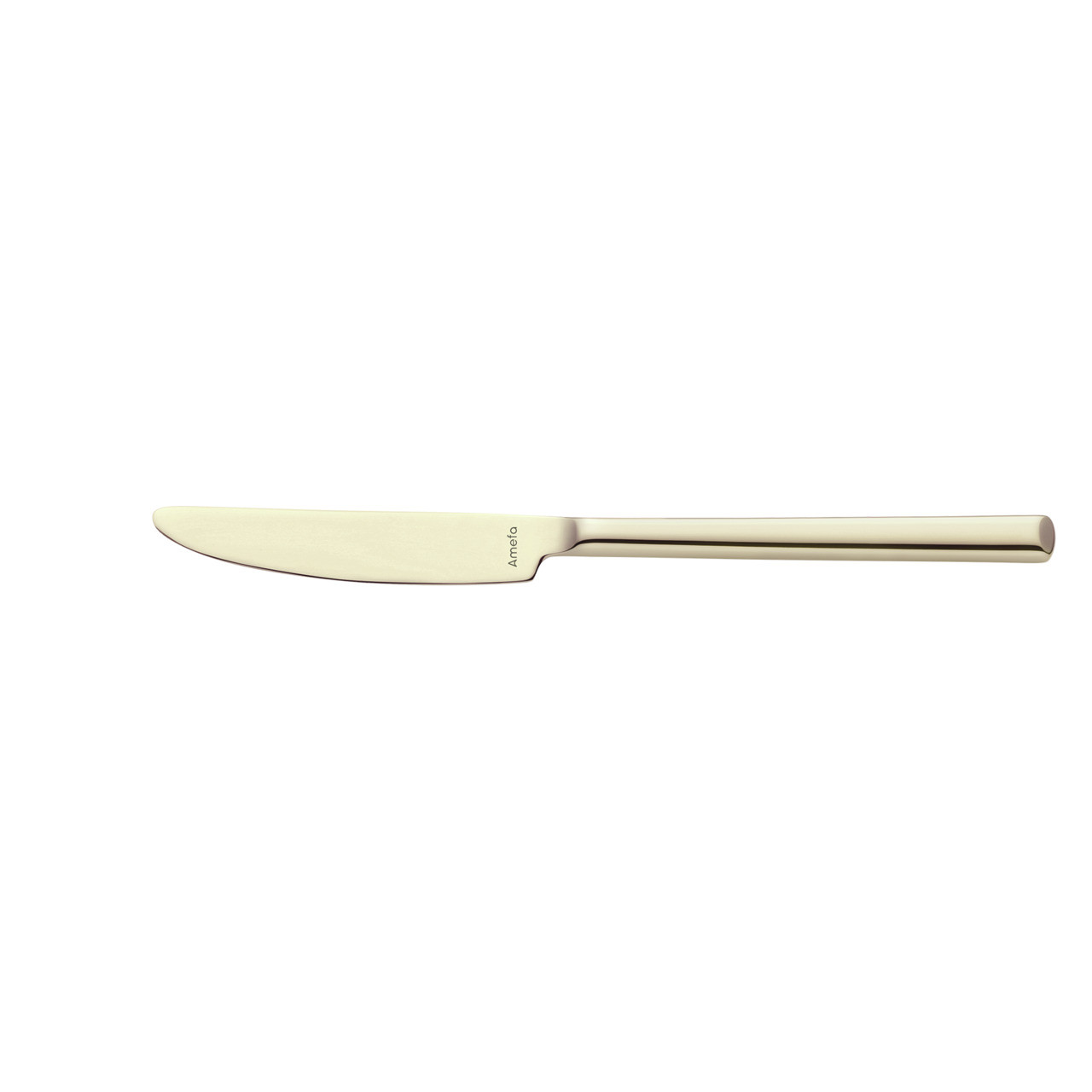 Metropole, Menümesser Vollheft 226 mm PVD champagner